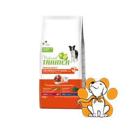 Natural Trainer Dog Medium Adult Dry-Cured Ham 12kg, Hrana Za Pse Sa Šunkom