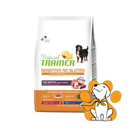 Natural Trainer Sensitive No Gluten Medium&Maxi Adult Duck 3kg, Pačetina