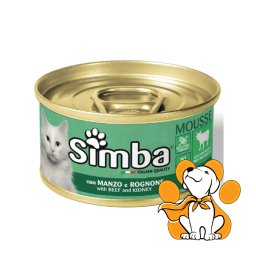 Simba Cat Mousse With Beef And Kidney 85g, Pašteta Za Mačke, Teletina i Bubrezi