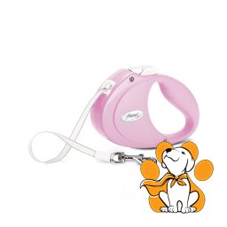 Flexi Puppy S Tape 2m, Povodac Za Štence U Roze Boji