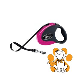 Flexi Collection Tape M 5m, Povodac Za Pse, Crno-Roze