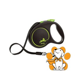 Flexi Black Design Tape M, Povodac Za Pse 5m, Zeleni
