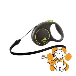 Flexi Black Design Cord M, 5m, Povodac Za Pse, Zeleni
