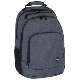 Ranac đački anatomski 2zipa 1džep AB400 Melange 24.Head sivi