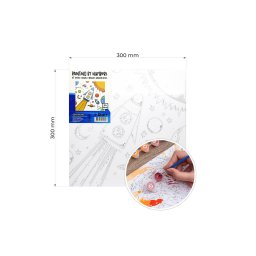 BOJENJE PO BROJEVIMA SET SVEMIR 30X30CM