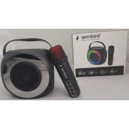 SPK-L2 ** Gembird Bluetooth karaoke zvucnik RGB,10W,1800mAh, USB, microSD, AUX +mikrofon 500mAh(1360