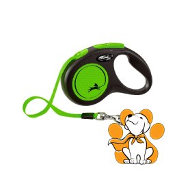 Flexi New Neon S Tape 5m, Povodac Za Pse Do 15kg Težine, Zeleni