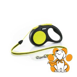 Flexi New Neon S Cord 5m, Povodac Za Pse Do 12kg Težine, Žuti