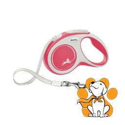 Flexi Comfort Tape XS 3m, Povodac Sa Trakom Za Pse Do 12kg, Crveni
