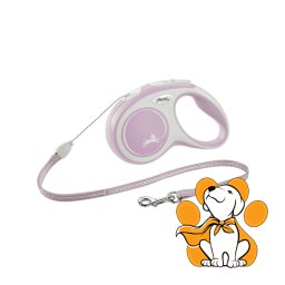 Flexi Comfort Cord S 5m, Roze Povodac Prilagođen Psima Do Maksimum 12kg Težine