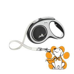 Flexi Comfort Tape M 5m, Povodac Za Pse Do 25kg Težine U Crnoj Boji