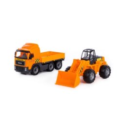 Polesie Veliki Kamion za decu sa spuštenom stranom i utovarivač PowerTruck ( SW11992 )
