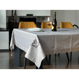 Stolnjak Krown 160x220cm Siva boja ( VLK000143-sivaboja )