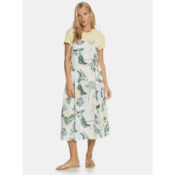 White flowered midishaty Roxy - Ladies