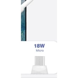 Bavin kabl 18W 1m type-A na Micro bela ( 90114 )