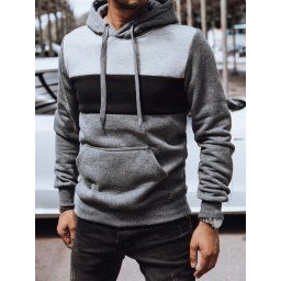 Bluza męska z kapturem ciemnoszara Dstreet