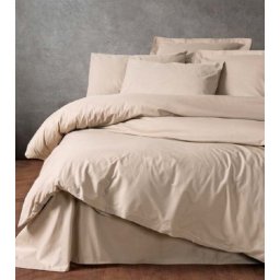 Dekordom posteljina cb ranforce double - plain line - bej ( 041449 )