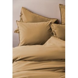 Dekordom posteljina issimo popline double - natural fine - savanna brown ( 040644 )