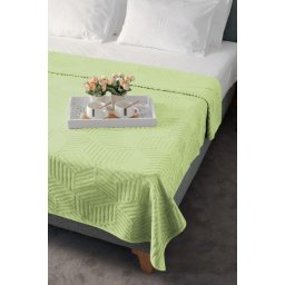 Dekordom frotir prekrivač cube 200x210 - green ( 024418 )