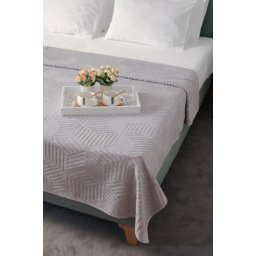 Dekordom frotir prekrivač cube 200x210 - slate grey ( 022993 )