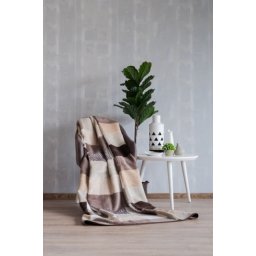 Dekordom ćebe eco blanket 200x230 - 18108-c - squares cream ( 021554 )
