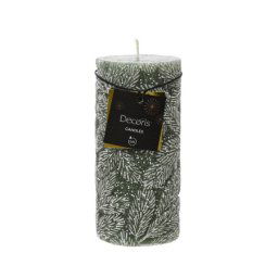 Dekordom novogodišnja dekoracija - pillar candle paraffin leaf 15cm 880262 - rosemary green - kmg ( 043395 )