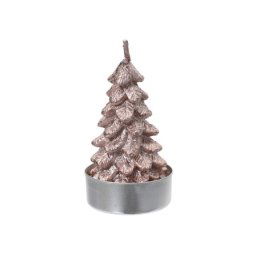 Dekordom novogodišnja dekoracija - candle paraffin tree 9cm 740976 - blush pink - kmg ( 043392 )