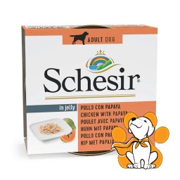 Schesir Dog Chicken With Papaya 150g, Vlažna Hrana Sa Piletinom i Papajom