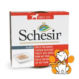 Schesir Dog Chicken With Beef 150g, Hrana Za Pse Sa Piletinom i Govedinom