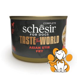 Schesir Dog Taste The World Asian Stir Fry 150g, Piletina, Smeđi Pirinač, Povrće