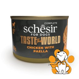 Schesir Dog Taste The World Chicken With Paella 150g, Hrana Za Odrasle Pse