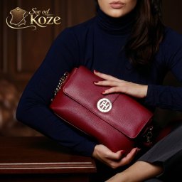 Bordo casual ženska kožna torba Spring