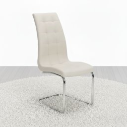 Trpezarijska stolica DC865 Noge hrom / krem 59x43x104cm ( 779-056 )