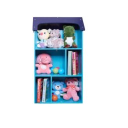 Kinder home dečija drvena polica za odlaganje igračaka i knjiga plava ( TF5865 )