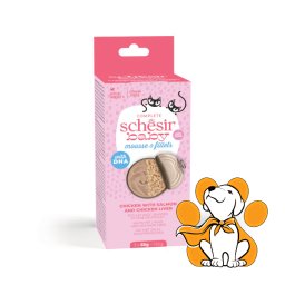 Schesir Baby Cat Chicken With Salmon & Chicken Liver Mulitipack 3X55G, Za Mačiće