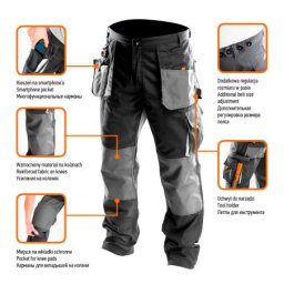 Neo tools pantalone radne sive-NEO S/48 ( 81-220-S )