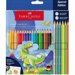 FABER-CASTELL DRVENE BOJICE 18+6 GRIP