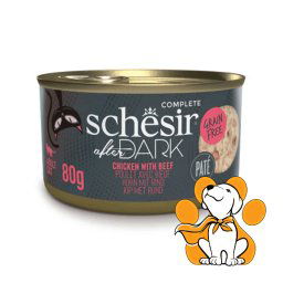 Schesir After Dark Pate Chicken With Beef 80g, Hrana sa Piletinom i Govedinom