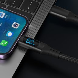 Kabel USB-A/USB-C, sa displejem, V3.0, 1m