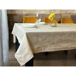 Stolnjak Nisan Bež boja 160x300cm ( VLK000492-nisanabezboja )