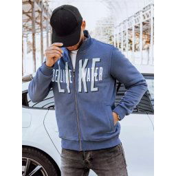 Bluza męska rozpinana z nadrukiem indygo Dstreet