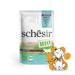 Schesir Kitten Bio Organic Chicken 85g, Vlažna Hrana Za Mačiće Sa Piletinom