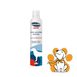 Inodorina Šampon Za Suvo Pranje Mousse Clorex 300ml, Za Štence i Odrasle Pse