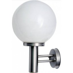 Mitea M930 Baštenska zidna lampa, 1xE27, saten + hrom, max 60W