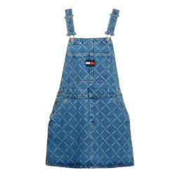 Tommy Jeans Dress - DENIM DUNGAREE DRESS CF8011 blue
