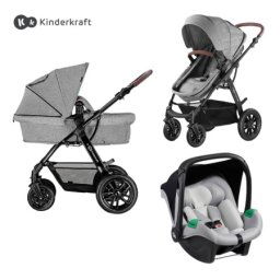 Kinderkraft decija kolica moov 3u1 mink pro grey melange ( KSMOOV00GRYM30I )
