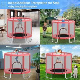Trambolina sobna za decu 845 roze Playtime