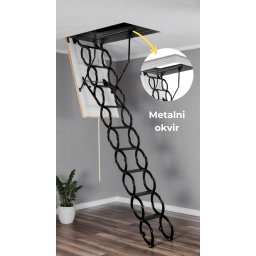 BAUflex Metal tavanske stepenice 60 x 90 cm