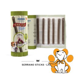 Mediterranean Natural Serrano Sticks Lamb 16 kom, Poslastice Za Pse, Jagnjetina