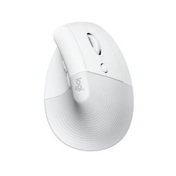 Logitech Lift Vertical Ergonomic Wireless miš beli
